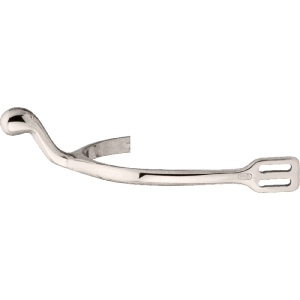 47075-000-40 Espuelas Cuello Cisne - Plata Alemana muy pulida, redondeada 40 mm