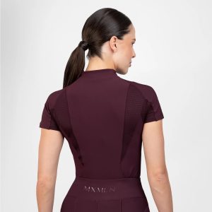 Frame Short Sleeve Base layer MAXIMILIAN EQUESTRIAN Burgundi