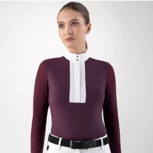 Polo competición EQUILINE AMARANTH M/L mujer