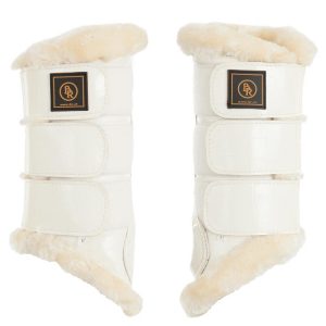 Protectores BR MAJESTIC LACQUER Charol blanco con fur